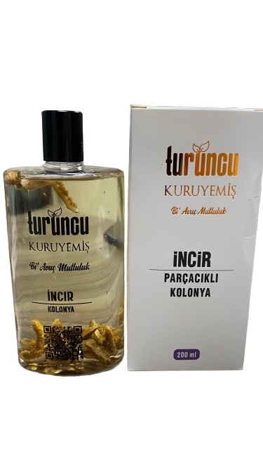Turuncu Doğal İncir Parçacıklı Kolonya 200ml.