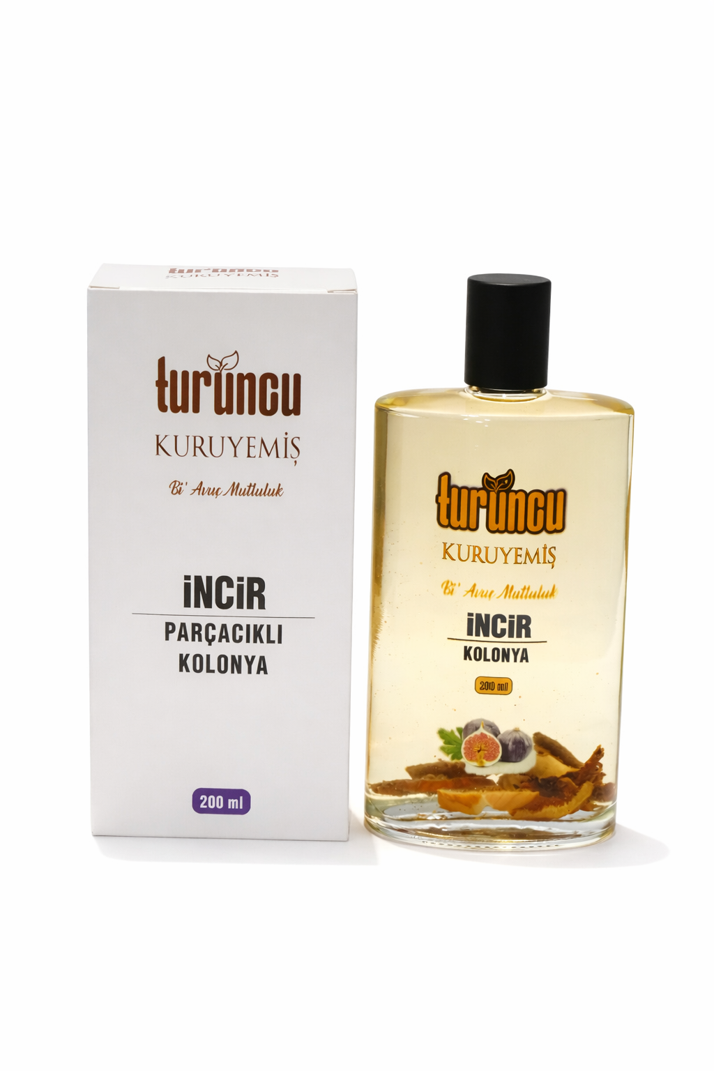 Doğal İncir Parçacıklı Kolonya 200Ml