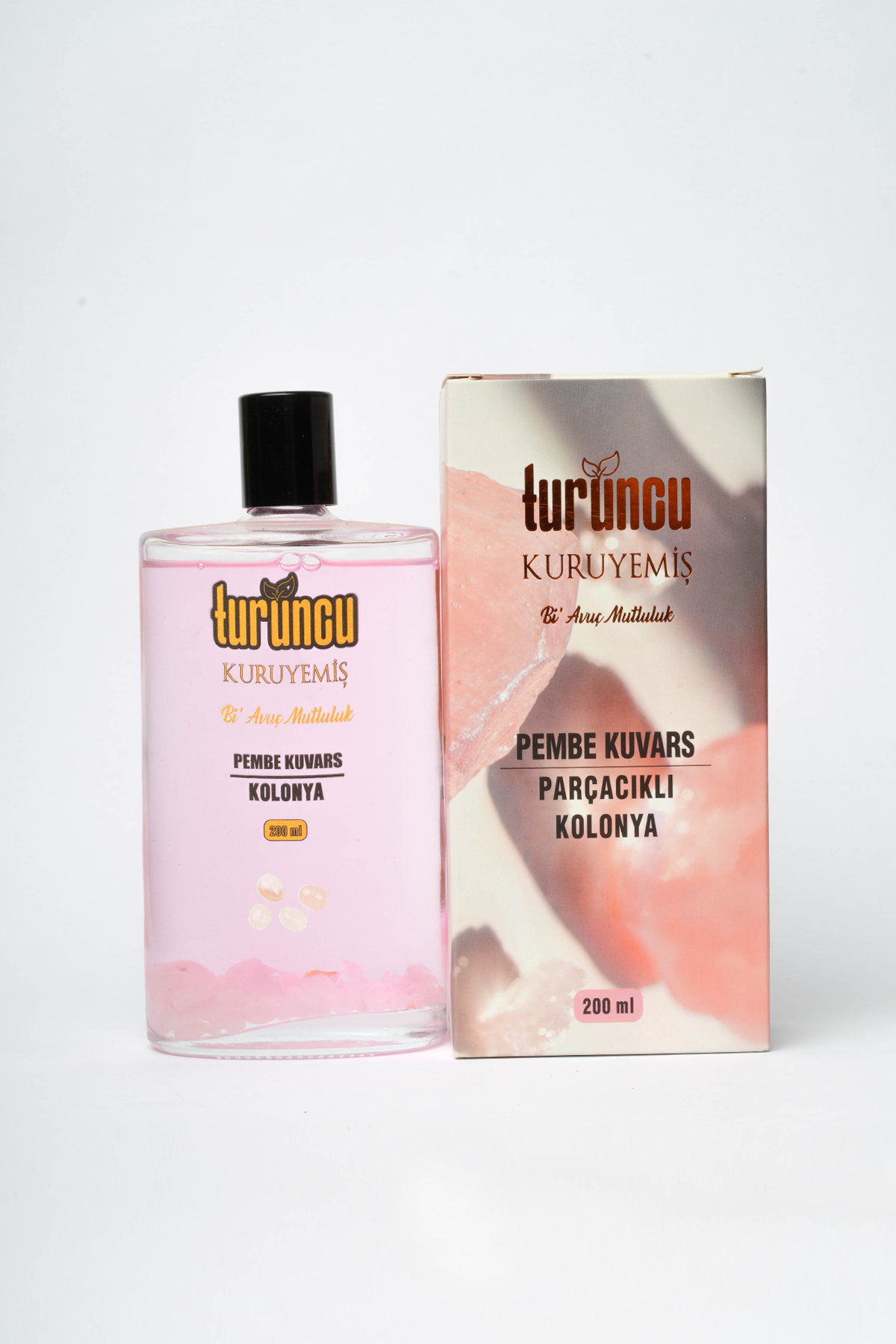 Pembe Kuvars Parçacıklı Kolonya 200 ml