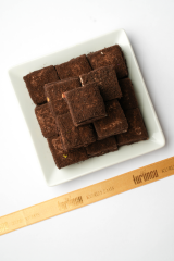 Browni Parçacıklı Çikolatalı Katmer Lokum