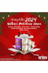 Lüx Yılbaşı Paketi - 6 Paket 250 gr Kuruyemiş ve 500 gr Sade Dibek